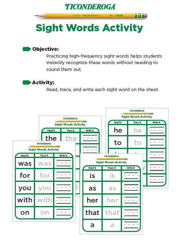 Reduced Sight Words Cover